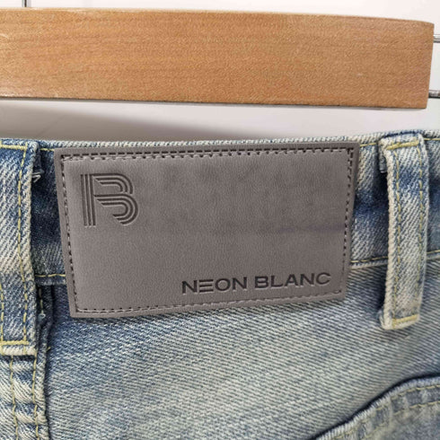 NEON BLANC ユーズド加工 クラッシュバギーデニム メンズ JPN:M