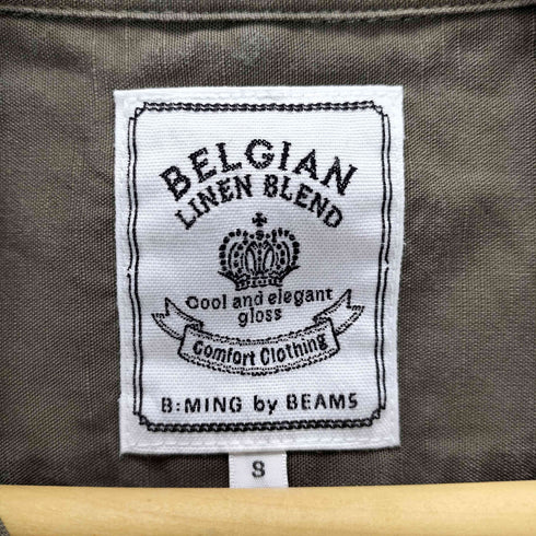 ビーミングバイビームス B:MING by BEAMS ベルギーリネン プルオーバーシャツ メンズ JPN:S