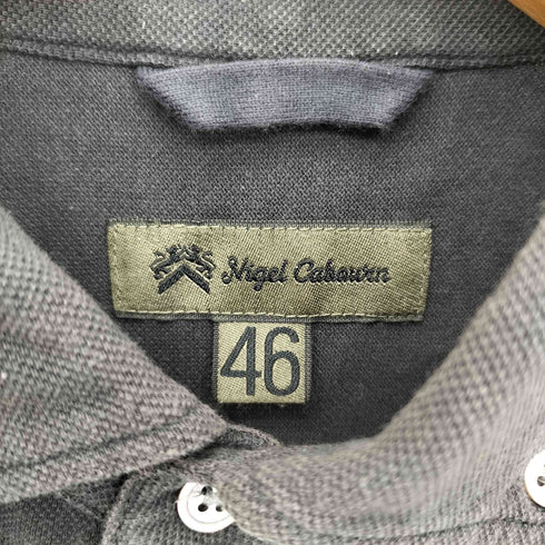 ナイジェルケーボン NIGEL CABOURN リボンデザイン 半袖ポロシャツ メンズ 46
