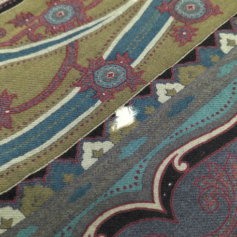 エトロミラノ ETRO MILANO イタリア製 シルクウール総柄スカーフ レディース