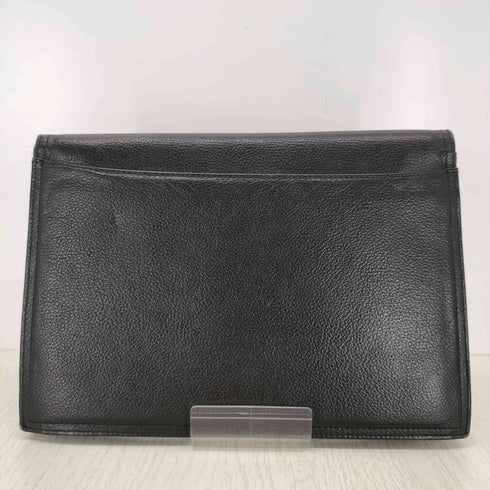 イヴサンローラン Yves Saint Laurent LOGO LEATHER CLUTCH BAG メンズ