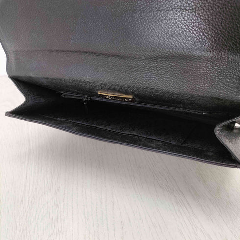 イヴサンローラン Yves Saint Laurent LOGO LEATHER CLUTCH BAG メンズ