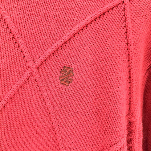 アイゾッド IZOD ワンポイント ロゴ 刺繍 アーガイル柄 コットン ニット セーター メンズ import:L