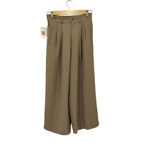 リヴドロワ RIVE DROITE ピンストライプスラックス レディース 36