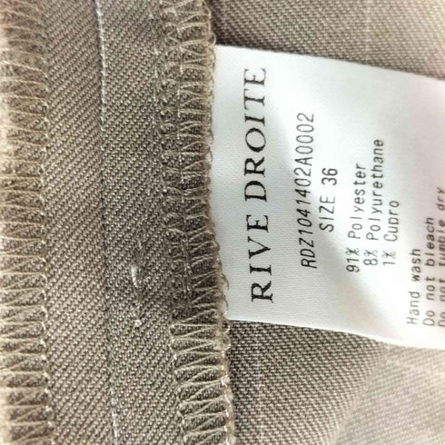 リヴドロワ RIVE DROITE ピンストライプスラックス レディース 36