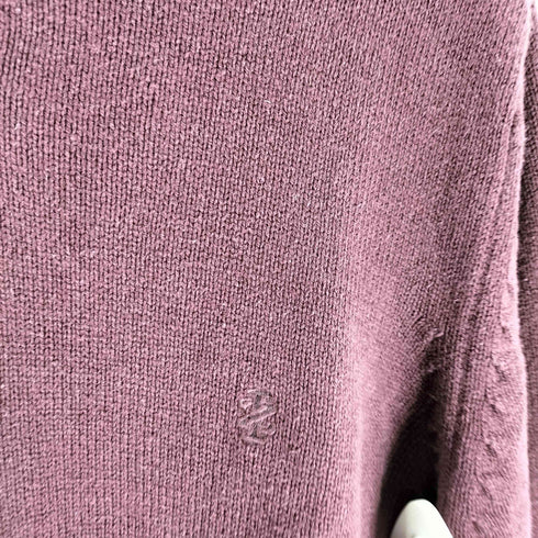 アイゾッド IZOD ワンポイント ロゴ 刺繍 Vネック コットン アクリル ニット セーター メンズ import:L
