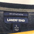 ランズエンド LANDS END SUPIMA COTTON スーピマコットン グラフチェック ニット カットソー メンズ import:L