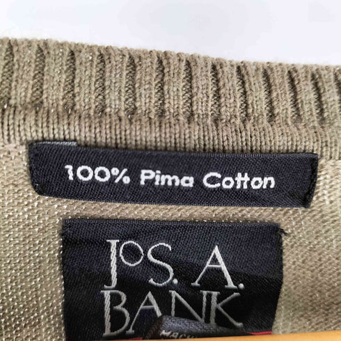 ジョスエーバンク Jos A Bank 00S Pima Cotton ピマコットン Vネック コットン ニット セーター メンズ import:L