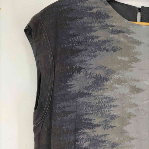 パドカレ pas de calais 転写プリント ノースリーブワンピース レディース 38