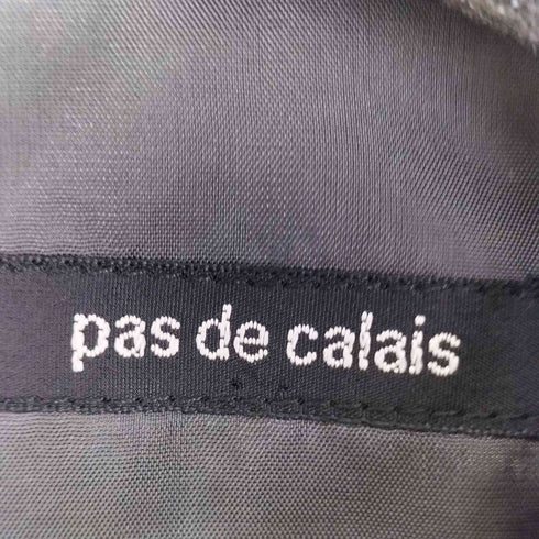 パドカレ pas de calais 転写プリント ノースリーブワンピース レディース 38