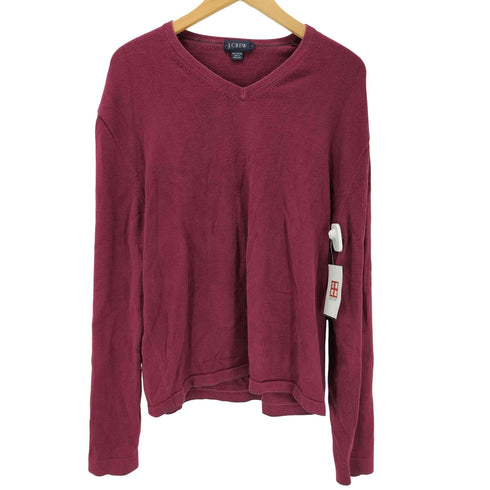 ジェイクルー J.CREW 香港製 裾ライン Vネック コットン ニット セーター メンズ import:L