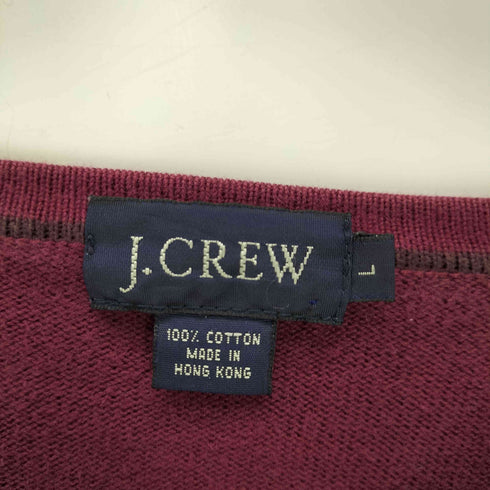 ジェイクルー J.CREW 香港製 裾ライン Vネック コットン ニット セーター メンズ import:L