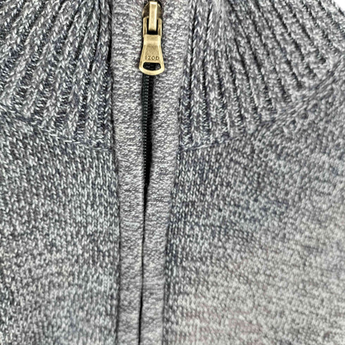 アイゾッド IZOD メランジ コットン ハーフジップ ニット セーター メンズ import:L