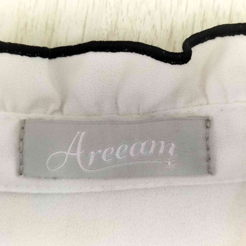 アリーム Areeam 配色フリルブラウス レディース F