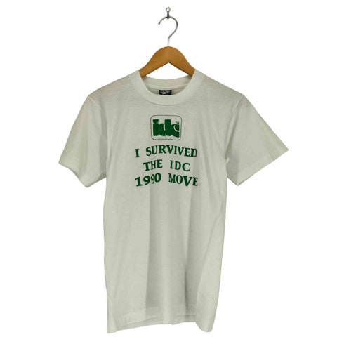 スクリーンスターズ SCREEN STARS 90s USA製 袖裾シングル フロントプリントクルーネックTシャツ メンズ S