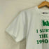 スクリーンスターズ SCREEN STARS 90s USA製 袖裾シングル フロントプリントクルーネックTシャツ メンズ S