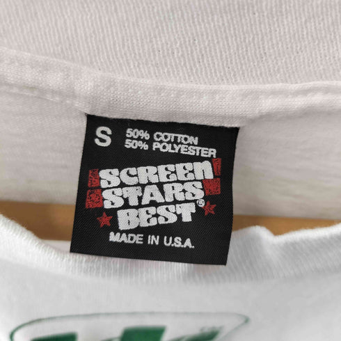 スクリーンスターズ SCREEN STARS 90s USA製 袖裾シングル フロントプリントクルーネックTシャツ メンズ S