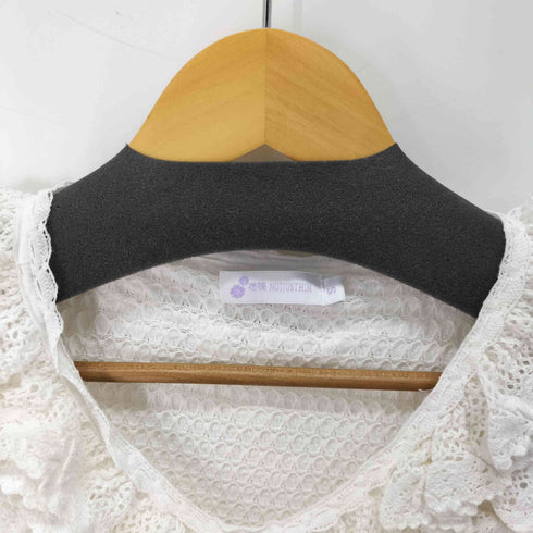 NOTJUSTHIM レース ノースリーブブラウス レディース import:S