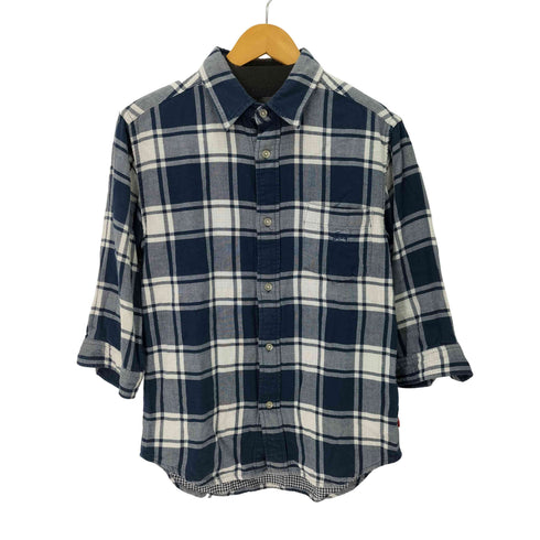 ステューシー Stussy 00s AUTHENTIC GEAR 七分袖チェックシャツ メンズ JPN:M