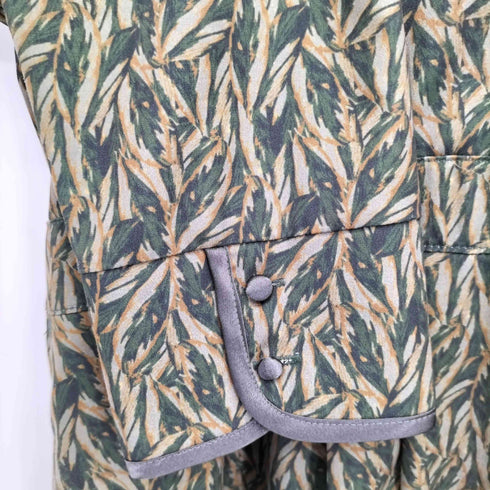 ケレン kelen リーフプリント デザインワンピース レディース import:M