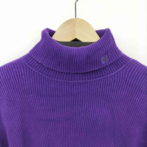 ローレンラルフローレン LAUREN RALPH LAUREN タートルネック リブ コットンニット セーター レディース XL