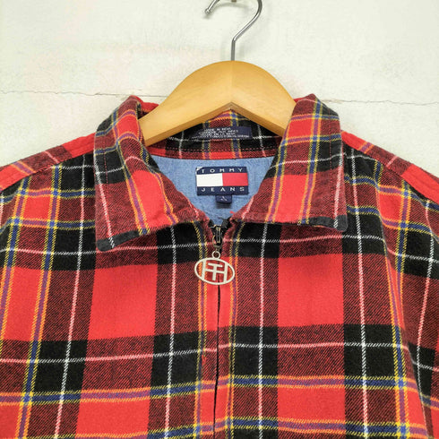 トミージーンズ tommy jeans ジップネルシャツ メンズ L