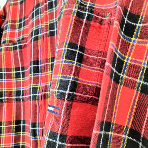 トミージーンズ tommy jeans ジップネルシャツ メンズ L
