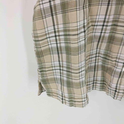 ERIKA II & CO. オープンカラーチェックシャツ メンズ 2XL