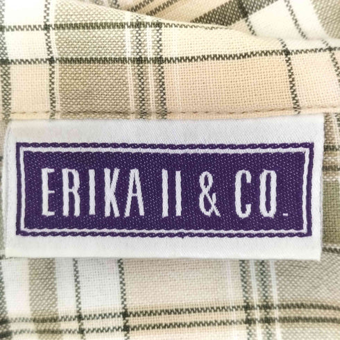 ERIKA II & CO. オープンカラーチェックシャツ メンズ 2XL