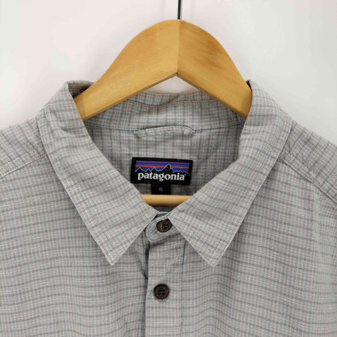 パタゴニア patagonia バックステップシャツ ダブルポケットS/Sチェックシャツ メンズ import:XL
