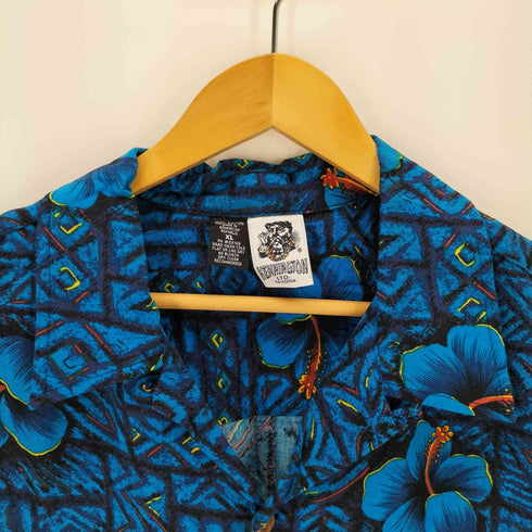 ケニントン kennington 90s ウクレレ ガールプリント アロハシャツ メンズ JPN:XL