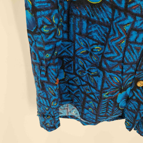 ケニントン kennington 90s ウクレレ ガールプリント アロハシャツ メンズ JPN:XL