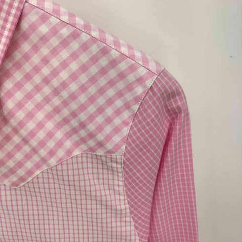 Stockholm (Surfboard) Club Pink Western Shirt ギンガムチェック ウエスタンシャツ レディース import:S