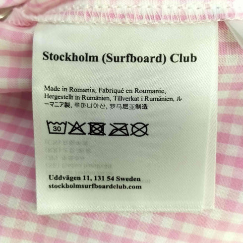 Stockholm (Surfboard) Club Pink Western Shirt ギンガムチェック ウエスタンシャツ レディース import:S