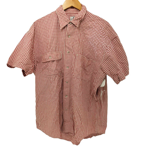 カルバンクラインジーンズ Calvin Klein Jeans フロントポケット チェック柄 S/S シャツ メンズ import:L