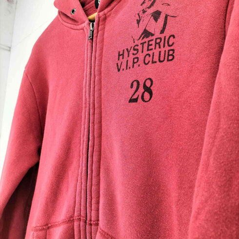 ヒステリックグラマー HYSTERIC GLAMOUR 両面プリントジップパーカー メンズ M