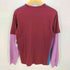 コムデギャルソンシャツ COMME des GARCONS SHIRT クレイジーパターン フェイクレイヤード マルチカラーカットソー メンズ M