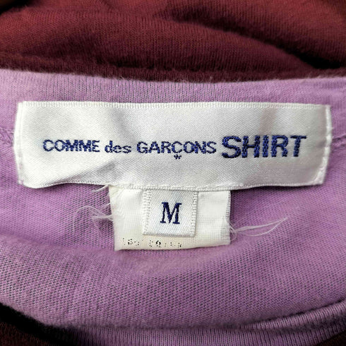 コムデギャルソンシャツ COMME des GARCONS SHIRT クレイジーパターン フェイクレイヤード マルチカラーカットソー メンズ M