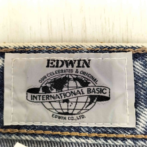 エドウィン EDWIN ウォッシュド加工テーパードデニム メンズ W81 H98