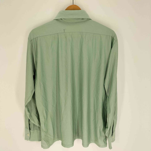 デカ襟 襟芯 フラップポケット L/S レギュラーカラー シャツ メンズ