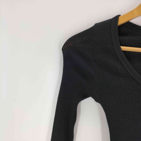 babaco Fine Wool Ribbed Long Sleeve プルオーバー レディース FREE