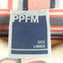 ピーピーエフエム PPFM 00s Y2K スター ボーダーポロシャツ メンズ JPN:L