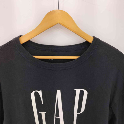 ギャップ Gap MOONLESS NIGHT LS OVS LOG ロゴプリント 長袖Tシャツ カットソー メンズ S