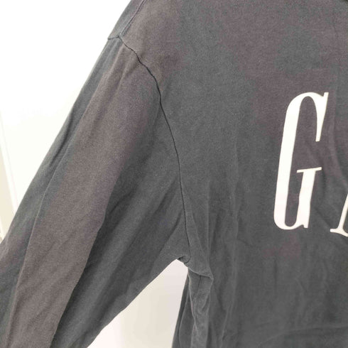 ギャップ Gap MOONLESS NIGHT LS OVS LOG ロゴプリント 長袖Tシャツ カットソー メンズ S