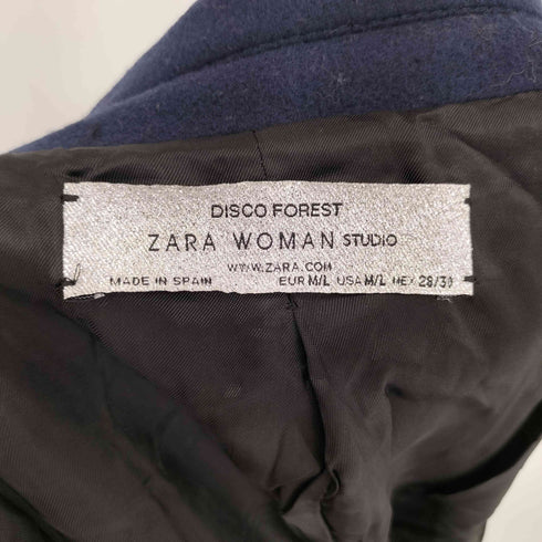 ザラ ZARA シルバーボタン チェスターコート レディース