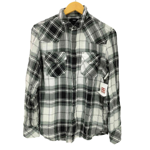 ディーゼル DIESEL ロングスリーブ チェック柄 ウエスタンシャツ メンズ JPN:S