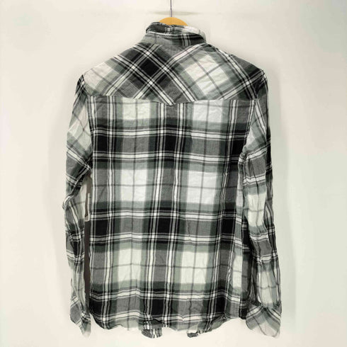 ディーゼル DIESEL ロングスリーブ チェック柄 ウエスタンシャツ メンズ JPN:S