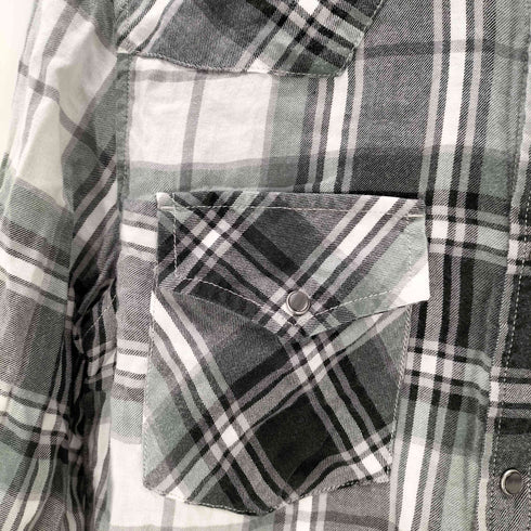 ディーゼル DIESEL ロングスリーブ チェック柄 ウエスタンシャツ メンズ JPN:S