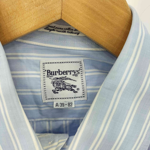 バーバリーズ BURBERRYS ストライプ レギュラーカラー長袖シャツ メンズ 39-82