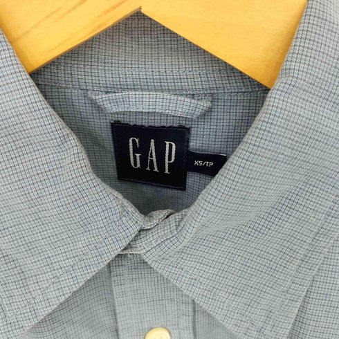 ギャップ Gap チェック柄 レギュラーカラー 長袖シャツ メンズ XS